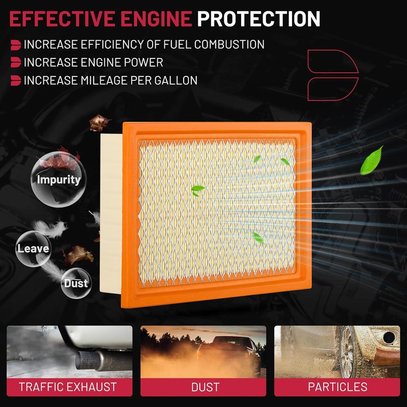 BDFHYK CA8997 Engine Air Filter Compatible with Ford Escape 2001-2012, Taurus 2000-2007 & Mercury Mariner 2005-2011, Sable 2000-2005 & Mazda Tribute 2001-2011 - Image 4